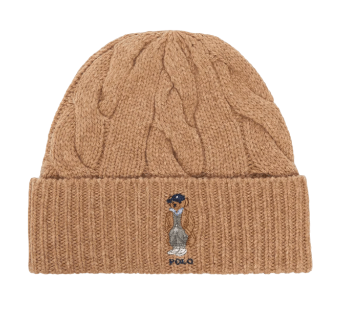 Polo Bear Beanie Beige