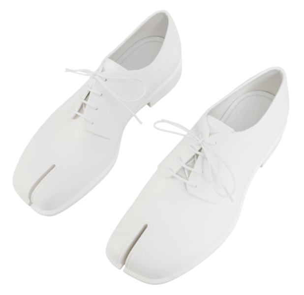 Maison Margiela Tabi White Lace-Up Shoes