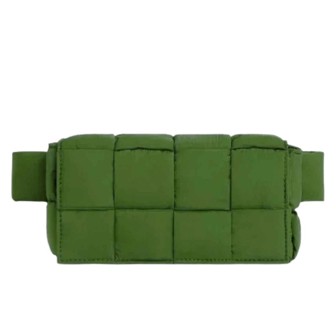 Bottega Veneta Padded Tech Cassette Belt Bag Avocado