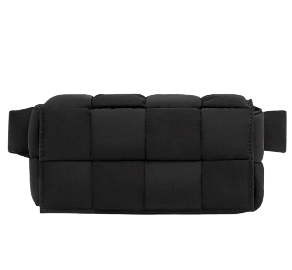 Bottega Veneta Mini Padded Tech Belt Cassette Black