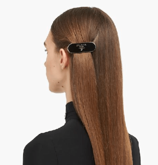 Lettering Logo Hairpin – Black 