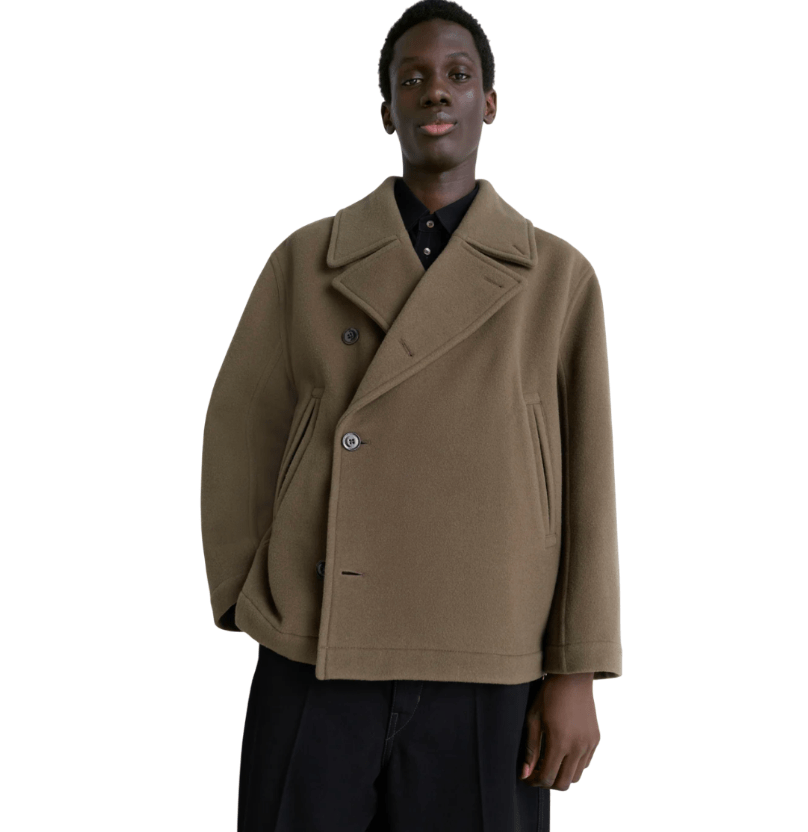  Boxy Peacoat - Dark Squirrel