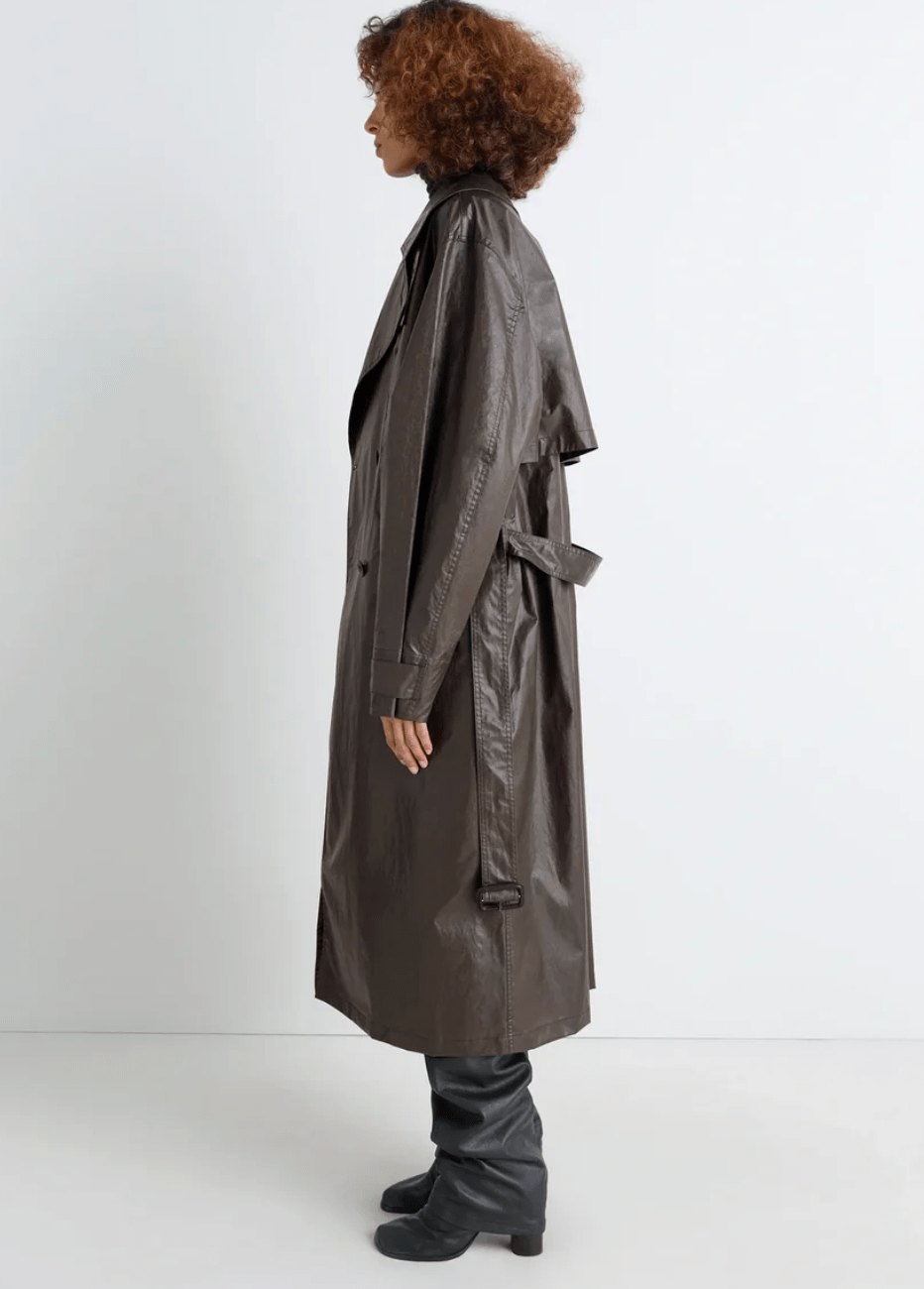Trench Coat - Dark Cherry