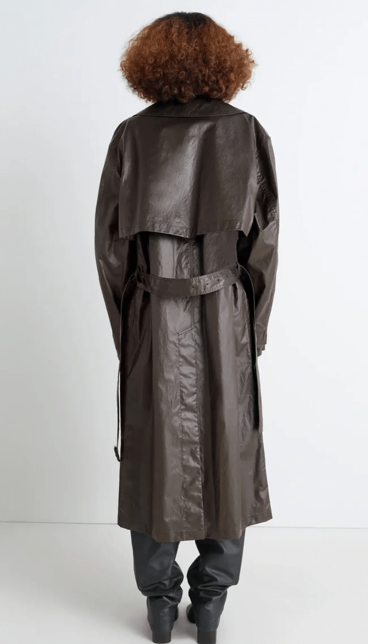 Trench Coat - Dark Cherry