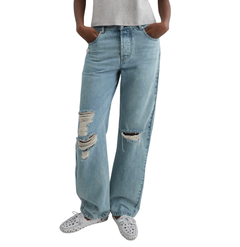 CHARLIE ROTOS TROUSERS WASHEDBLUE