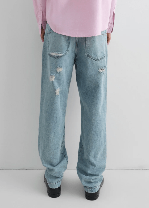 CHARLIE ROTOS TROUSERS WASHEDBLUE