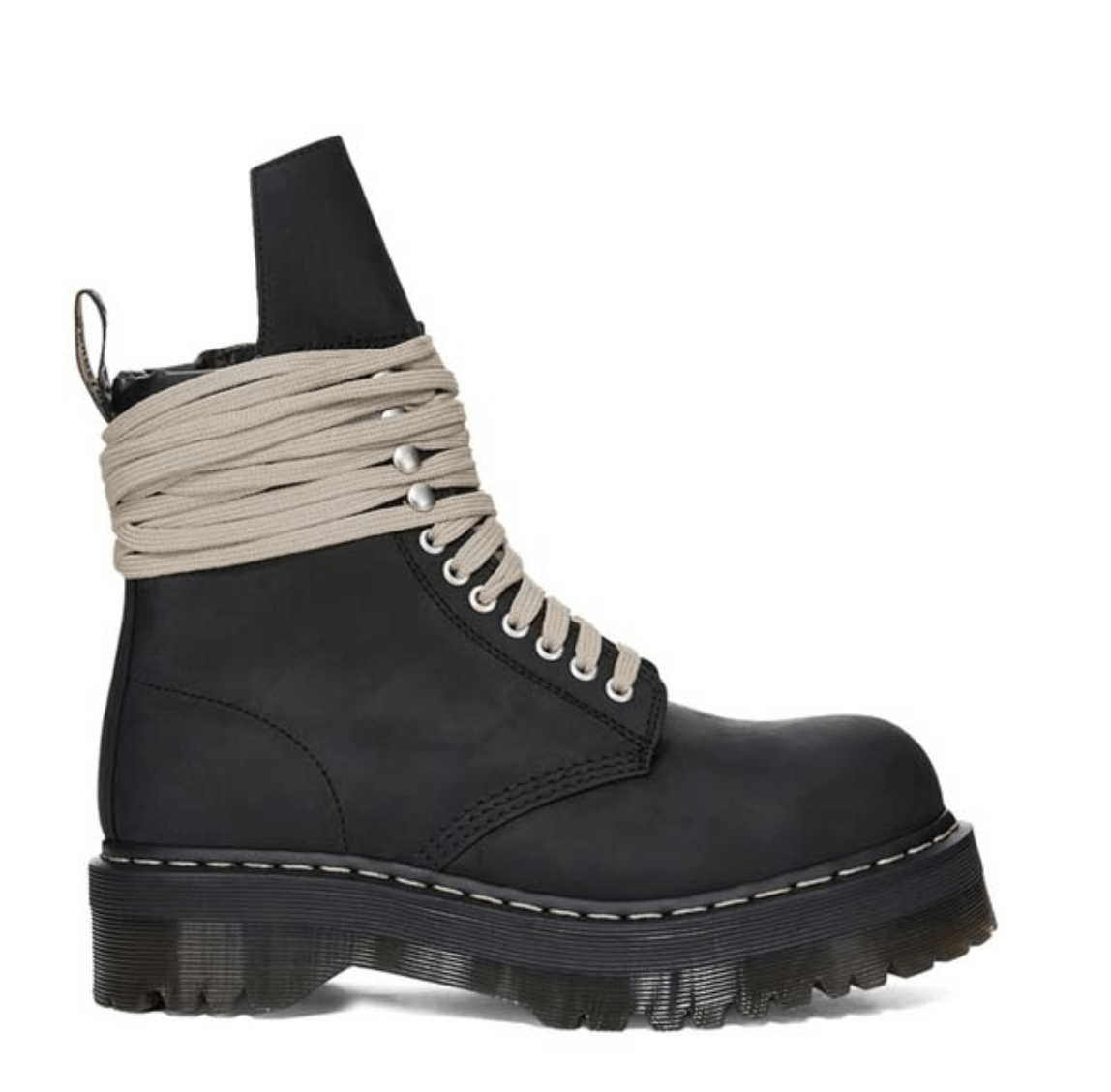 Rick Owens x Dr. Martens Quad Sole Steel Toe Boots
