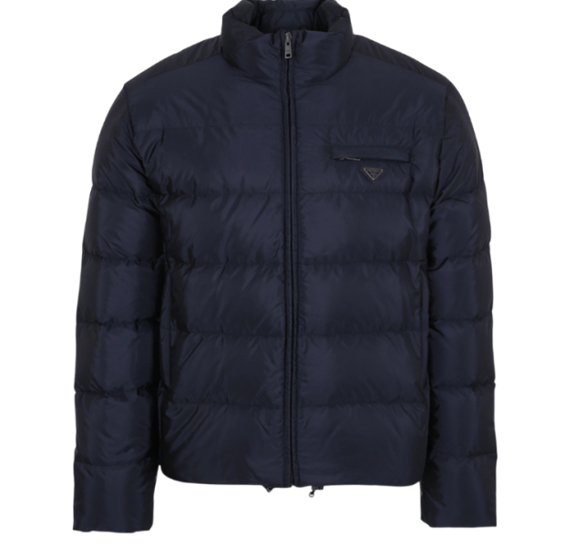 Prada Re-Nylon Down Jacket Blue