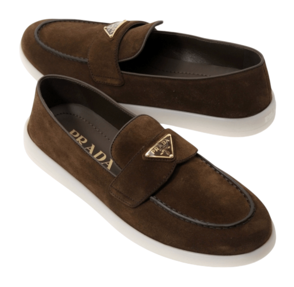 Dark Brown Suede leather loafers