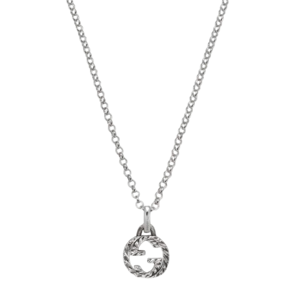 925 Sterling Silver Interlocking G Pendant Necklace