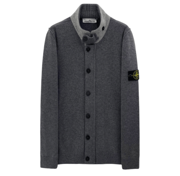 Lambswool Button-up Jumper 