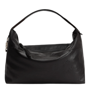 Lemaire Berlingot Hobo Bag Paper Lux Leather Dark Chocolate