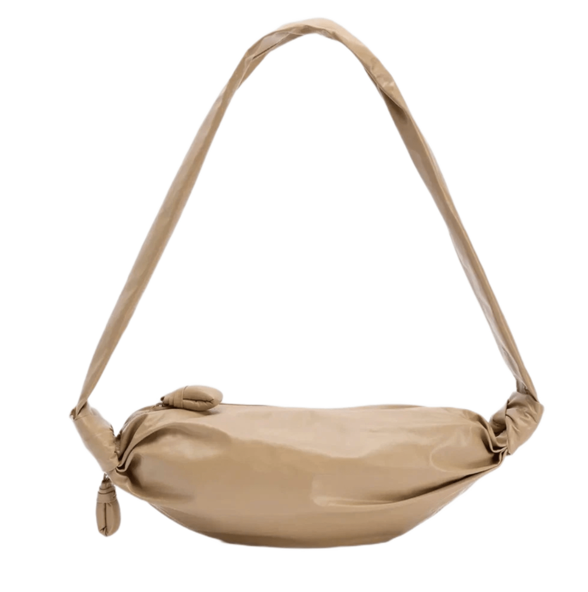 Lemaire Paper Leather Small Soft Croissant Cumin