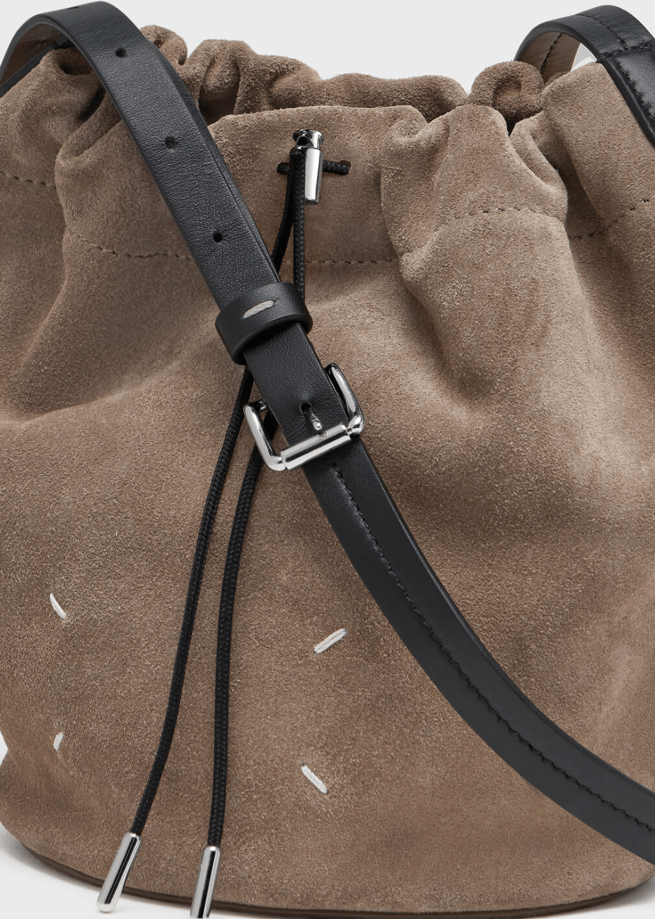 Drawstring Crossbody Bucket