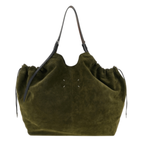 Green Suede shopper bag 