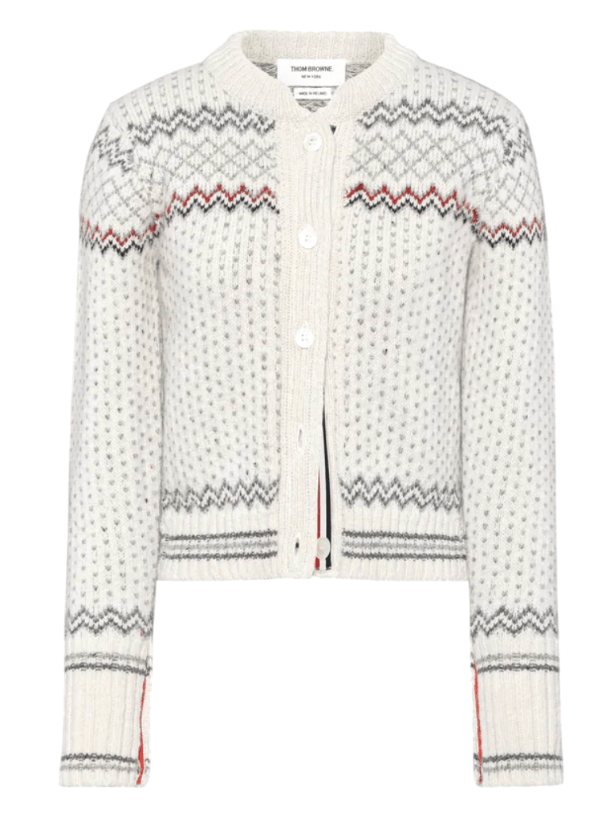 Fair Isle Jacquard Donegal Cropped Cardigan