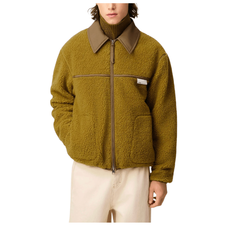 LICHEN Green Fleece Zipped Jacket
