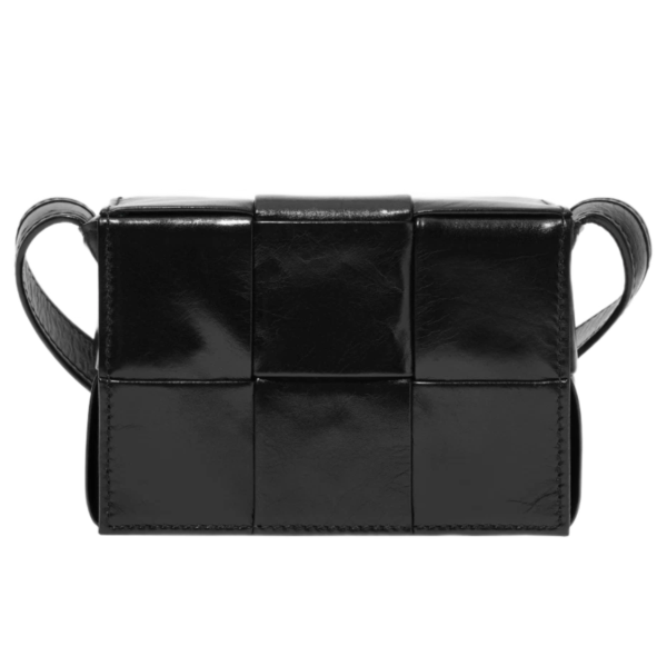 Bottega Veneta Mini Leather Cassette Black