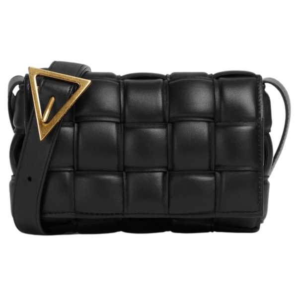Bottega Veneta Small Padded Leather Cassette Black