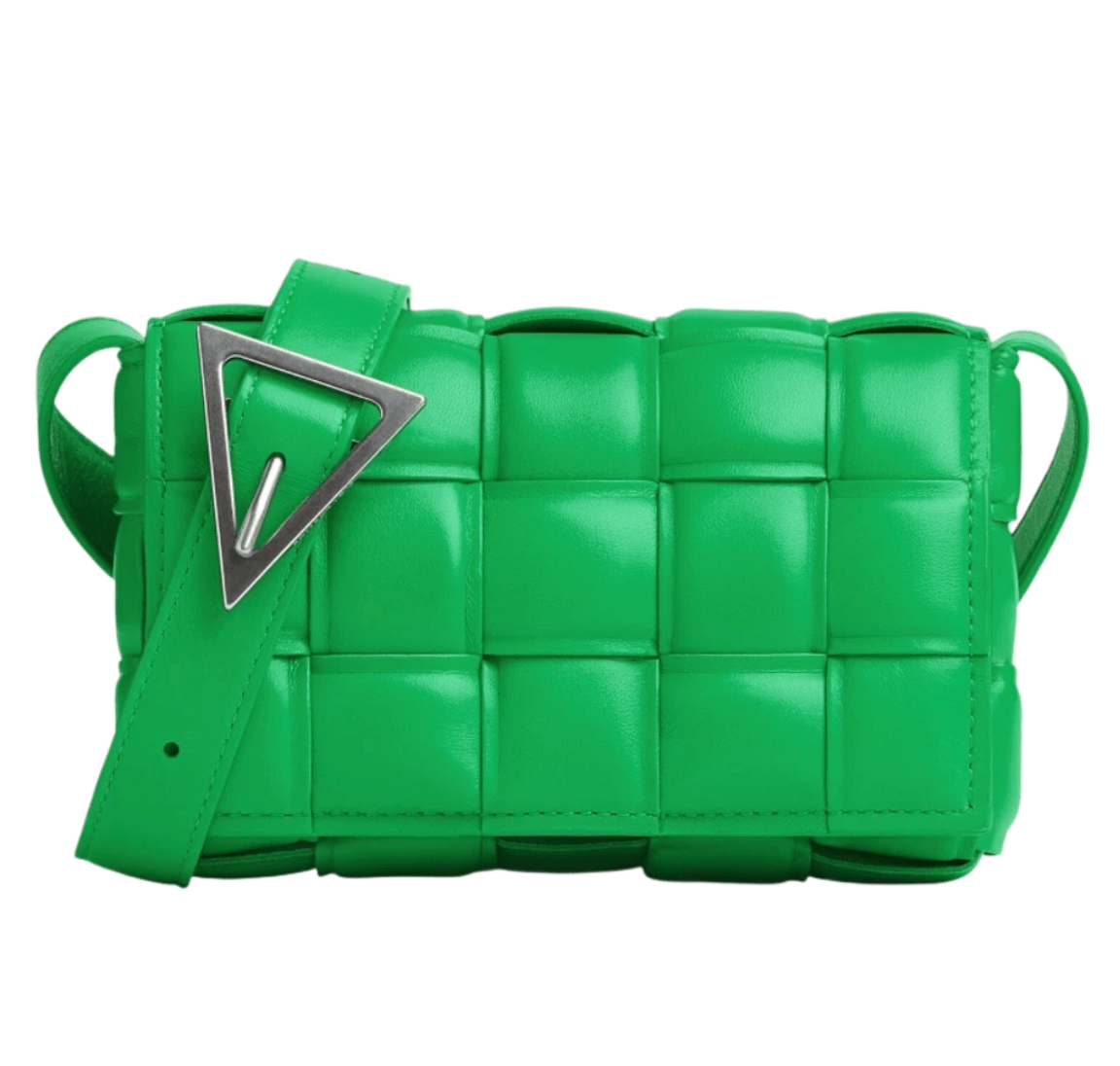 Bottega Veneta Small Padded Leather Cassette Parakeet