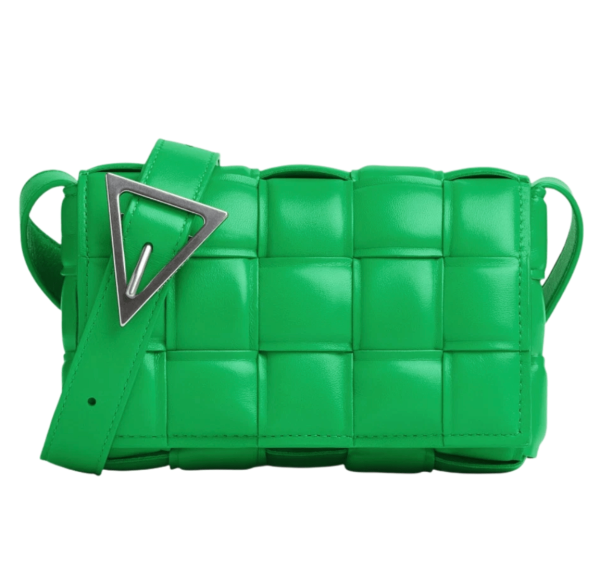 Bottega Veneta Small Padded Leather Cassette Parakeet