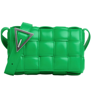 Bottega Veneta Small Padded Leather Cassette Parakeet