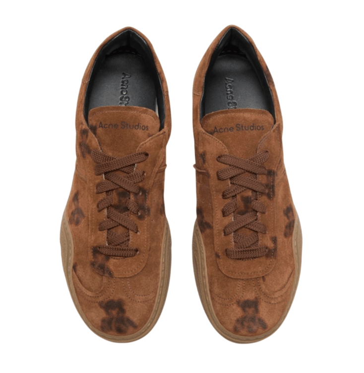 Lace-up sneakers - Rust brown
