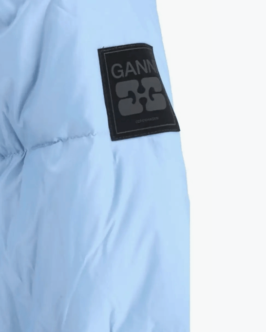 BLUE SHORT PUFFER JACKET 