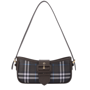 Printed canvas shoulder bag