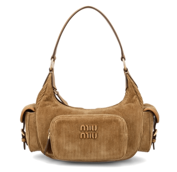 Miu Miu Corduroy Pocket Bag Cinnamon