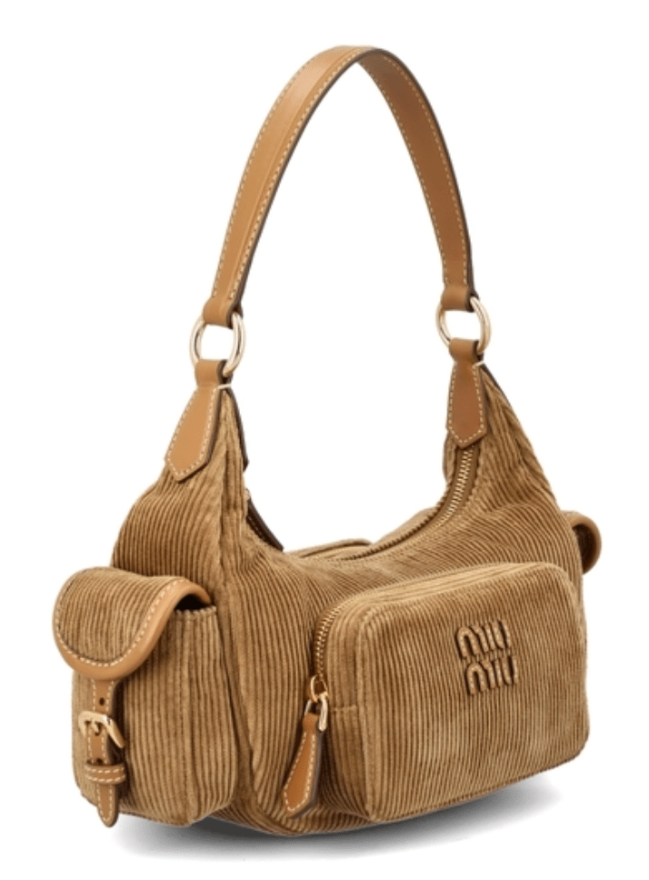 Miu Miu Corduroy Pocket Bag Cinnamon