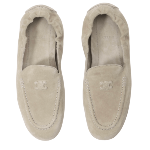 Celine Adam Loafers with Triomphe in suede calfskin