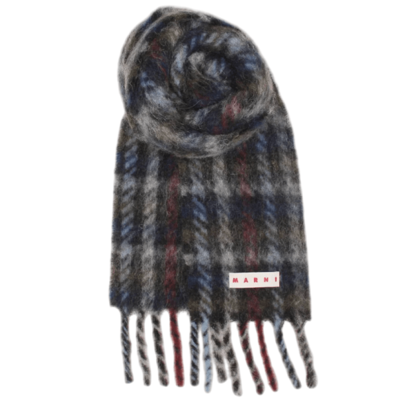  Multicolor mohair blend scarf