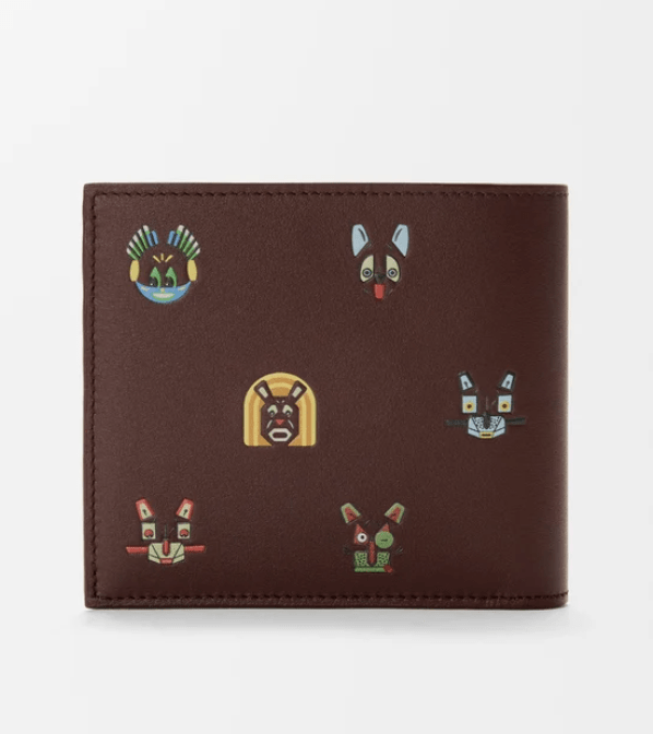 LOEWE x Louis Wain Cats bifold wallet in classic calfskin 