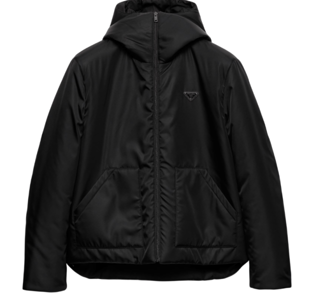 Re-Nylon hooded jacket
