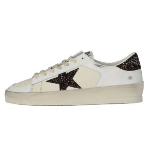 Stardan Glitter Star Leather Sneakers