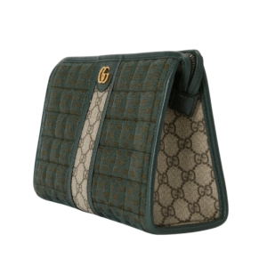 Gucci Mini GG Canvas Pouch Green GG Canvas