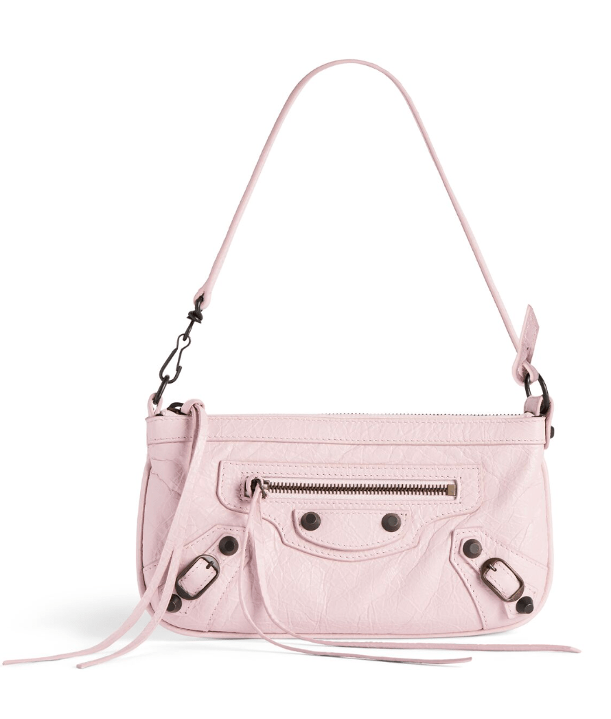 Le City Pouch On Strap in Petal Pink - Balenciaga