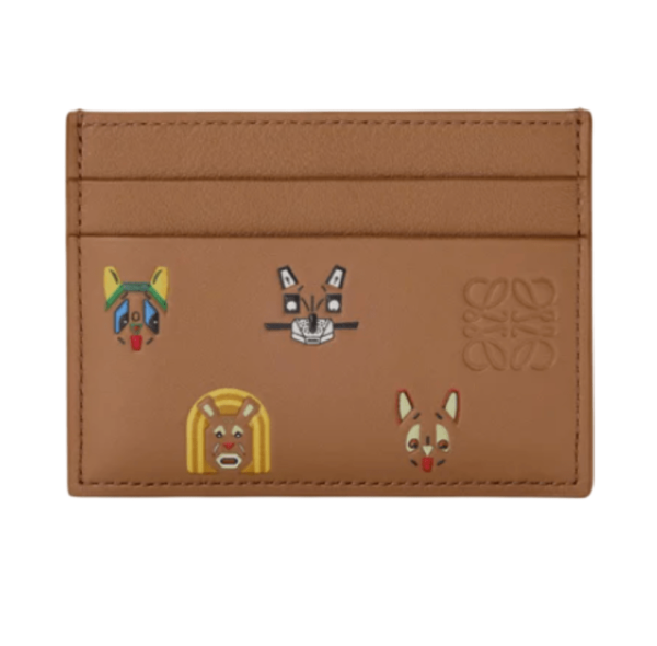 Cats plain cardholder in classic calfskin