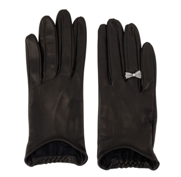 Bow Glove Black Nappa