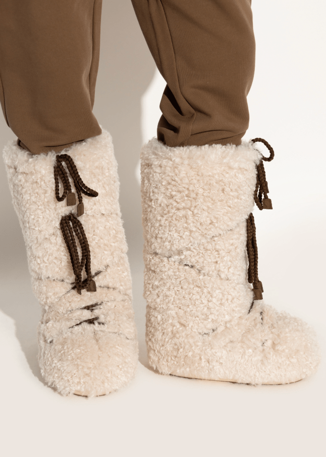 Moon Boot Icon Curly Faux Fur Knee-High Boots