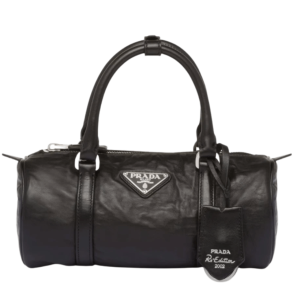 Prada Antique Nappa Leather Handbag Black