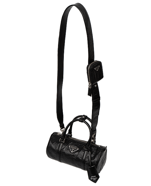 Prada Antique Nappa Leather Handbag Black