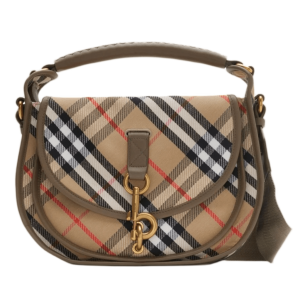 Burberry Small B Clip Messenger Bag Sand