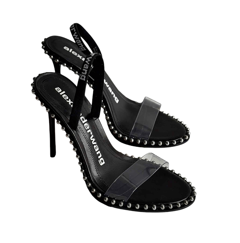 Alexander Wang Black and Clear Heels