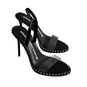 Alexander Wang Black and Clear Heels