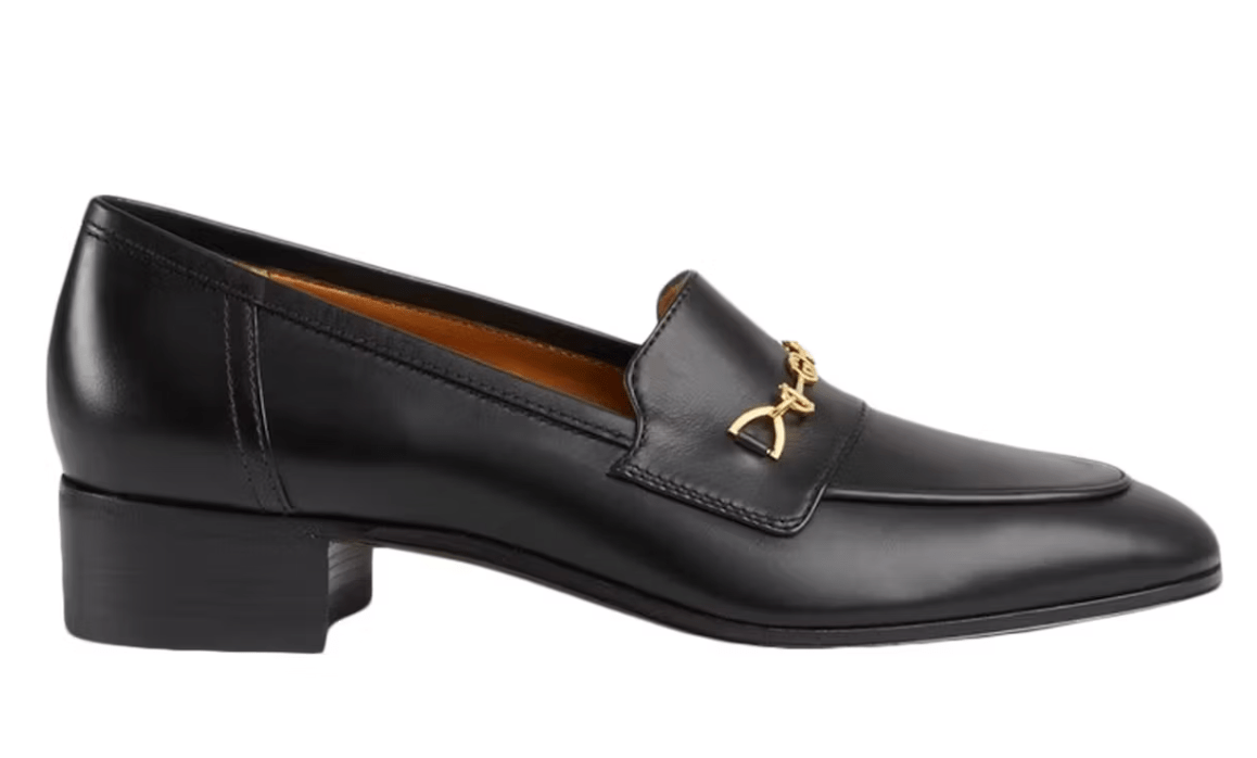 Gucci Interlocking G Horsebit Loafer Black Leather