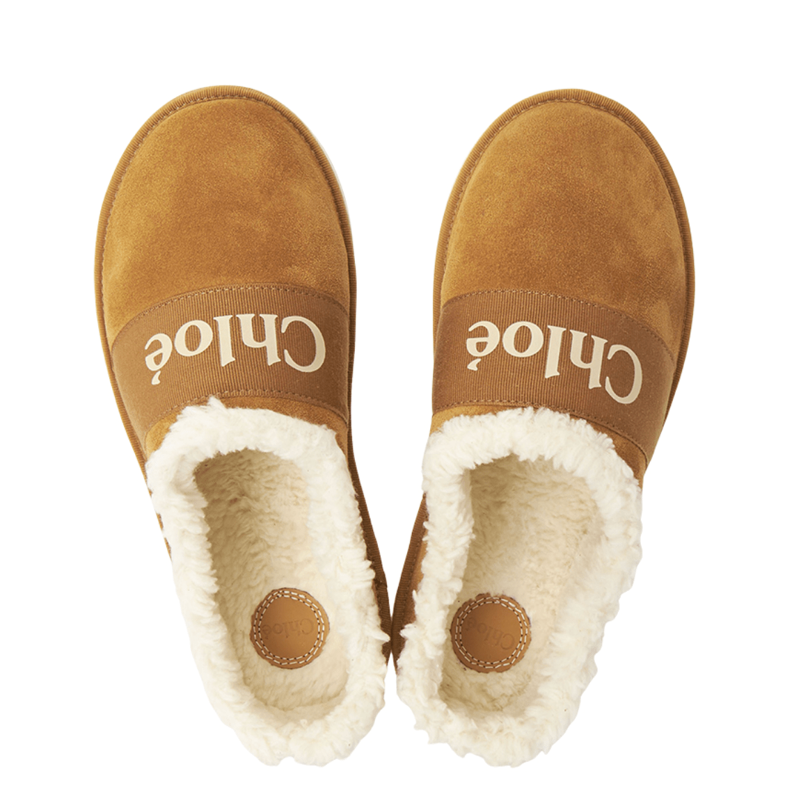 Chloe Logo Suede Slip-On 