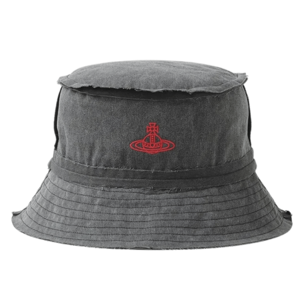 Vivienne Westwood Pigment Dyed Bucket Hat Black