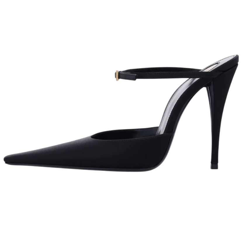Saint Laurent 11cm Calypso Sandal Heel in black